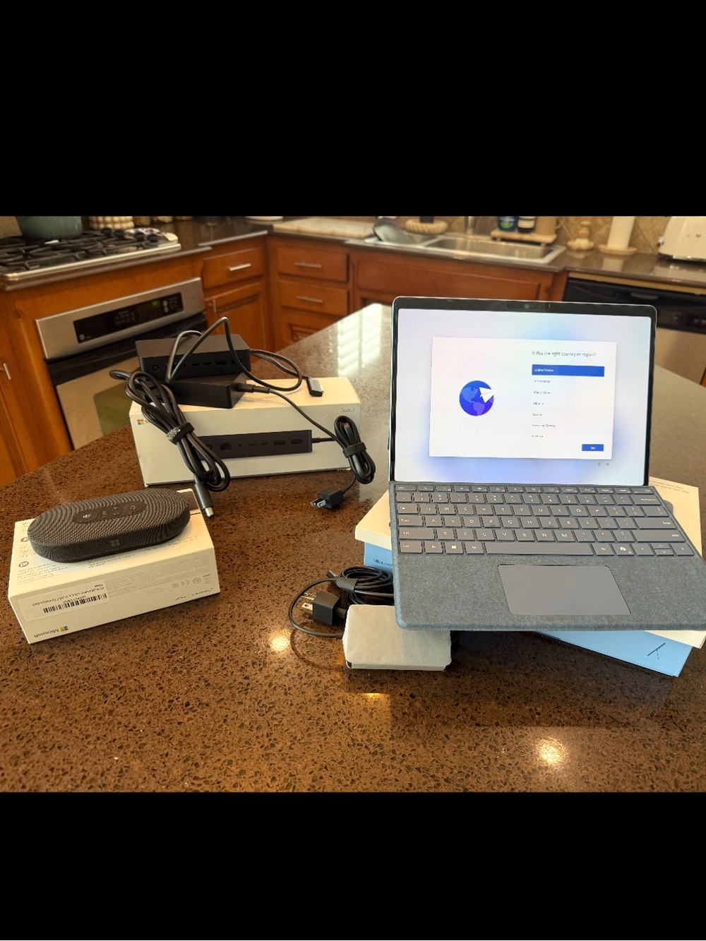 Microsoft Surface Laptop in Blue with Accessories